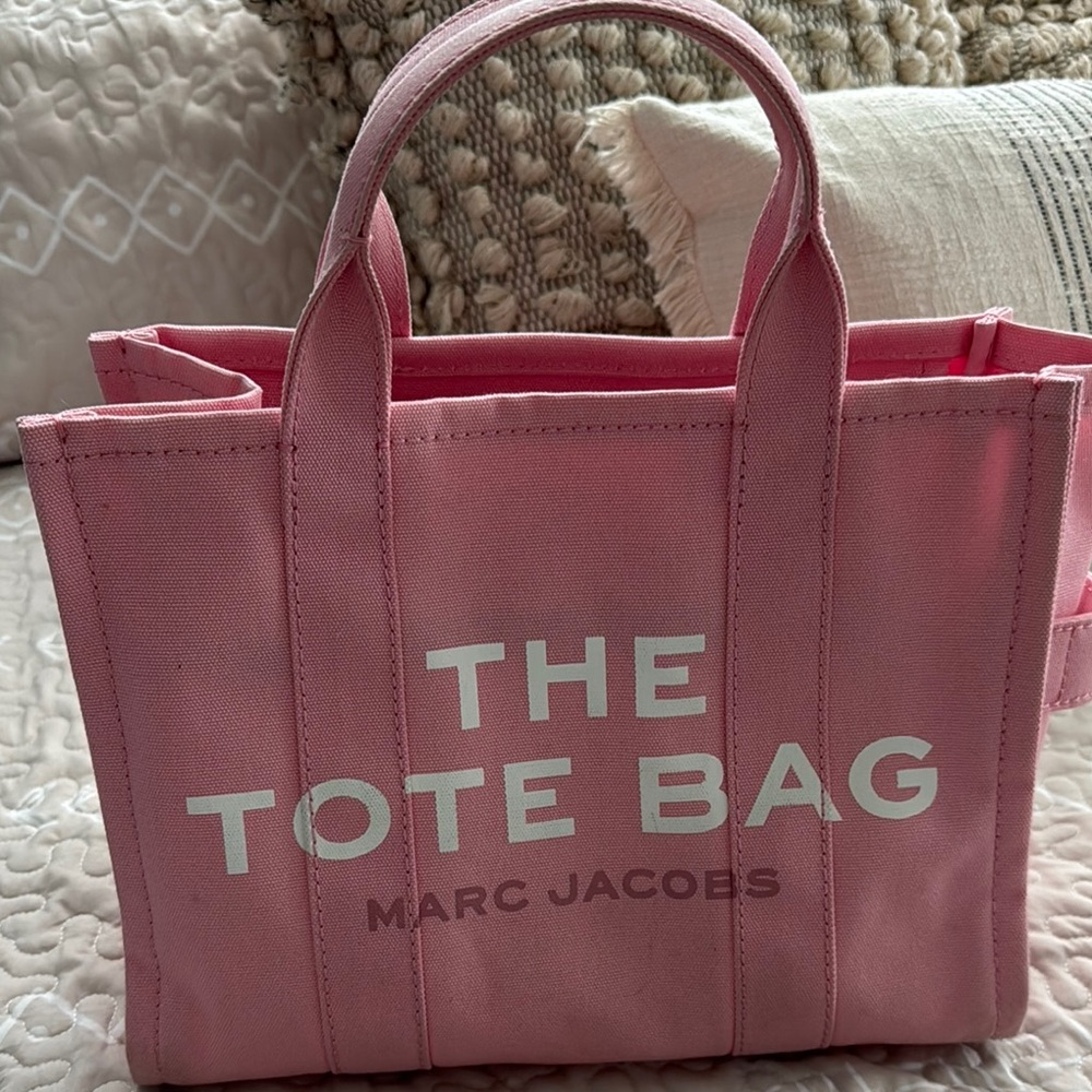 Marc Jacobs Pink Canvas Tote Bag